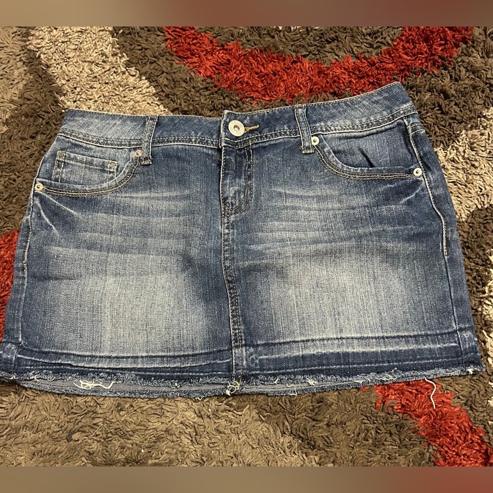 SO vintage 2000s y2k women’s denim mini skirt size 11